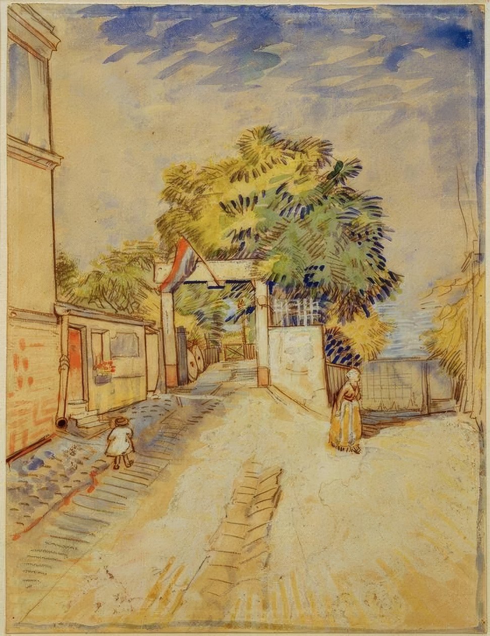 Entrée du Moulin de la Galette - Vincent van Gogh