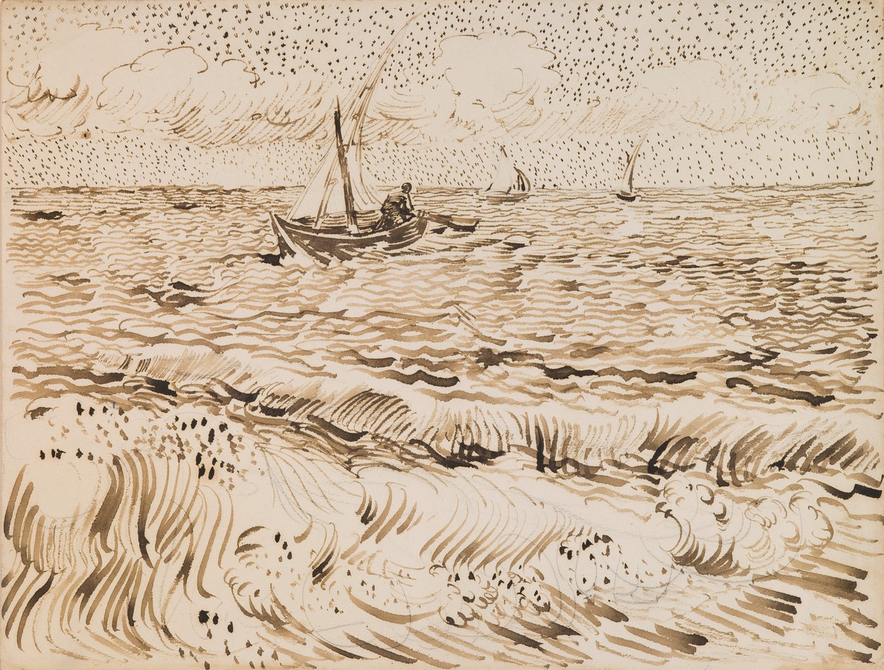 Bateaux de pêche aux Saintes-Maries-de-la-Mer - Vincent van Gogh