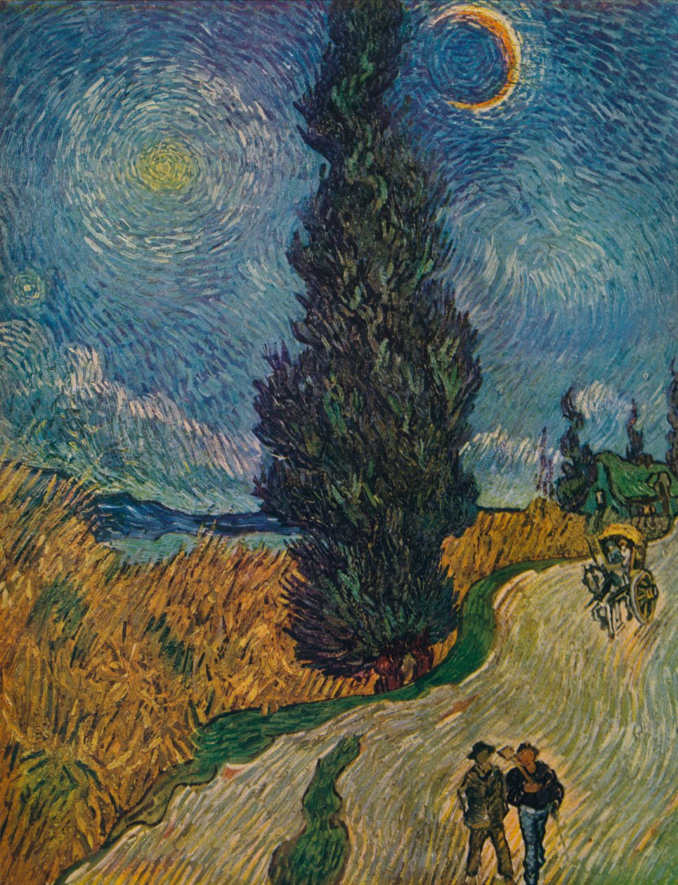 La Route Aux Cyprès, 1890 - Vincent van Gogh