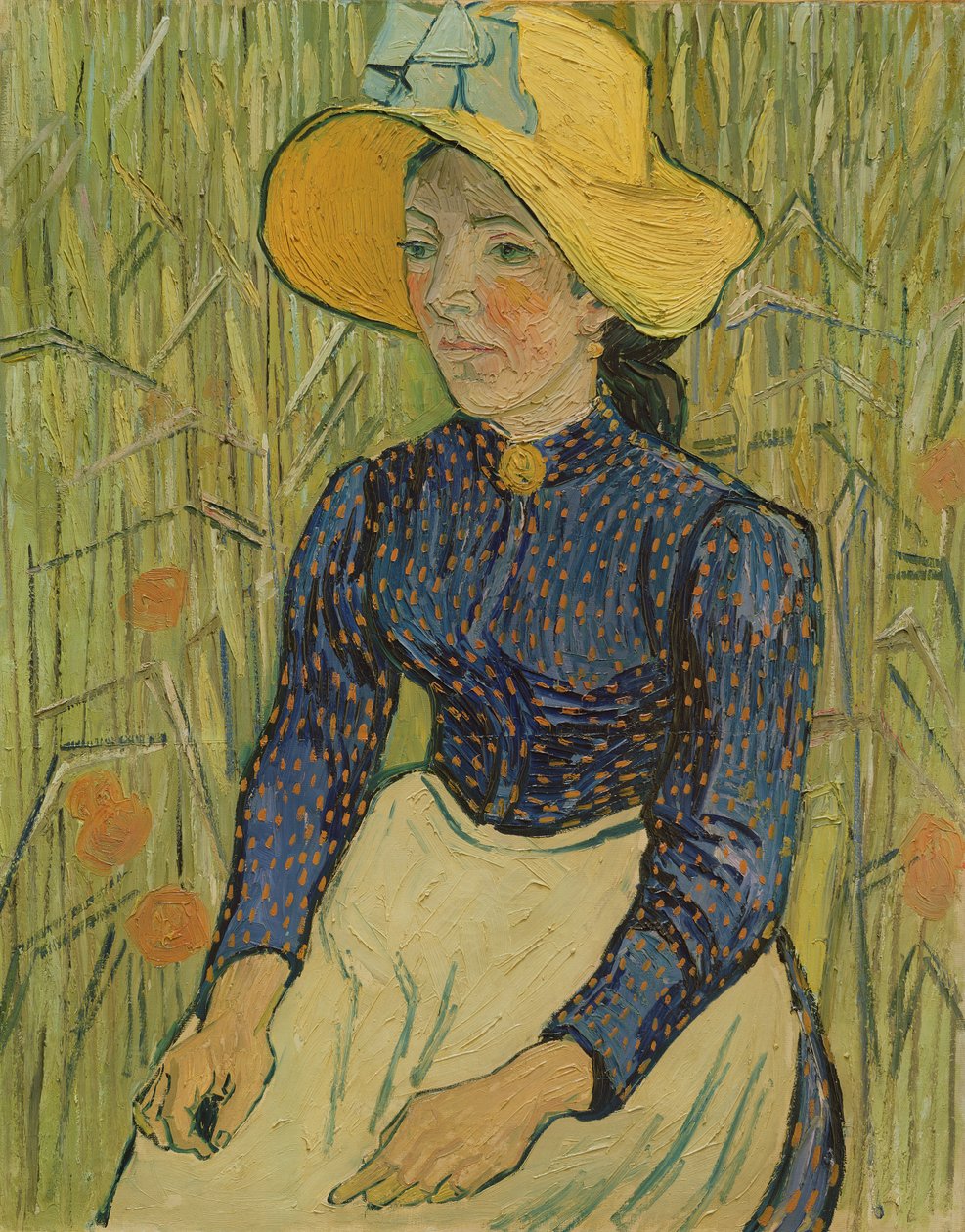 Jeune Paysanne au Chapeau de Paille - Vincent van Gogh