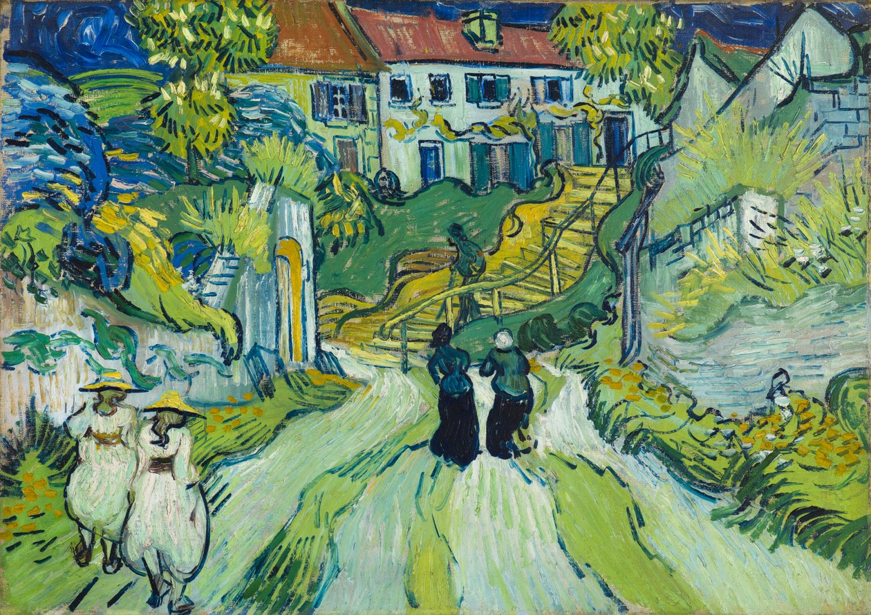 Escalier à Auvers - Vincent van Gogh