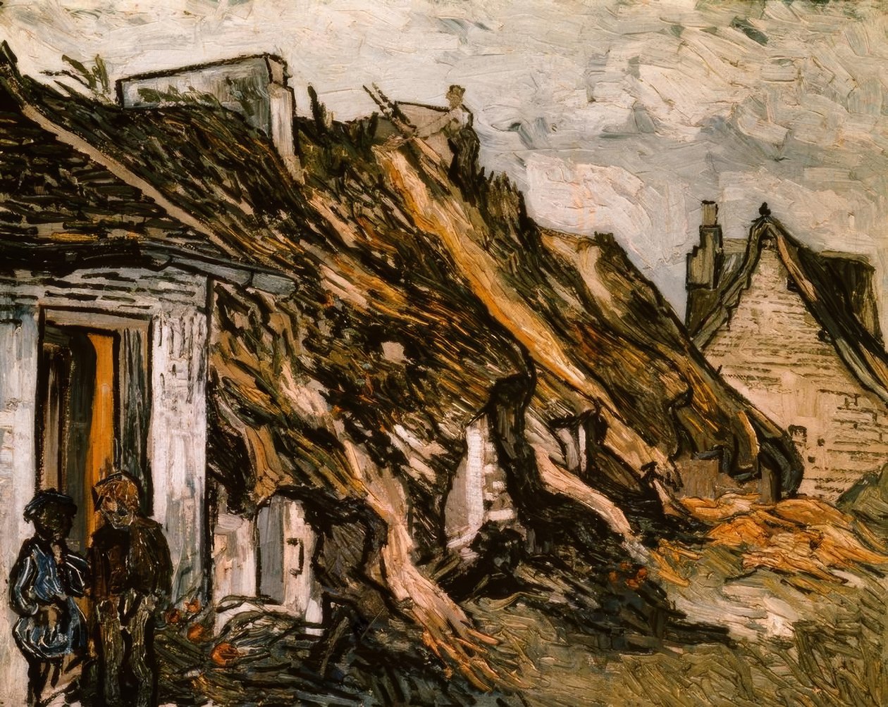 Chaumières à Chaponval - Vincent van Gogh