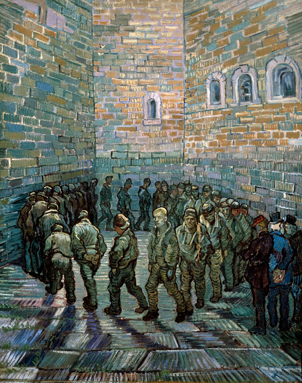 La cour de la prison, 1890 - Vincent van Gogh