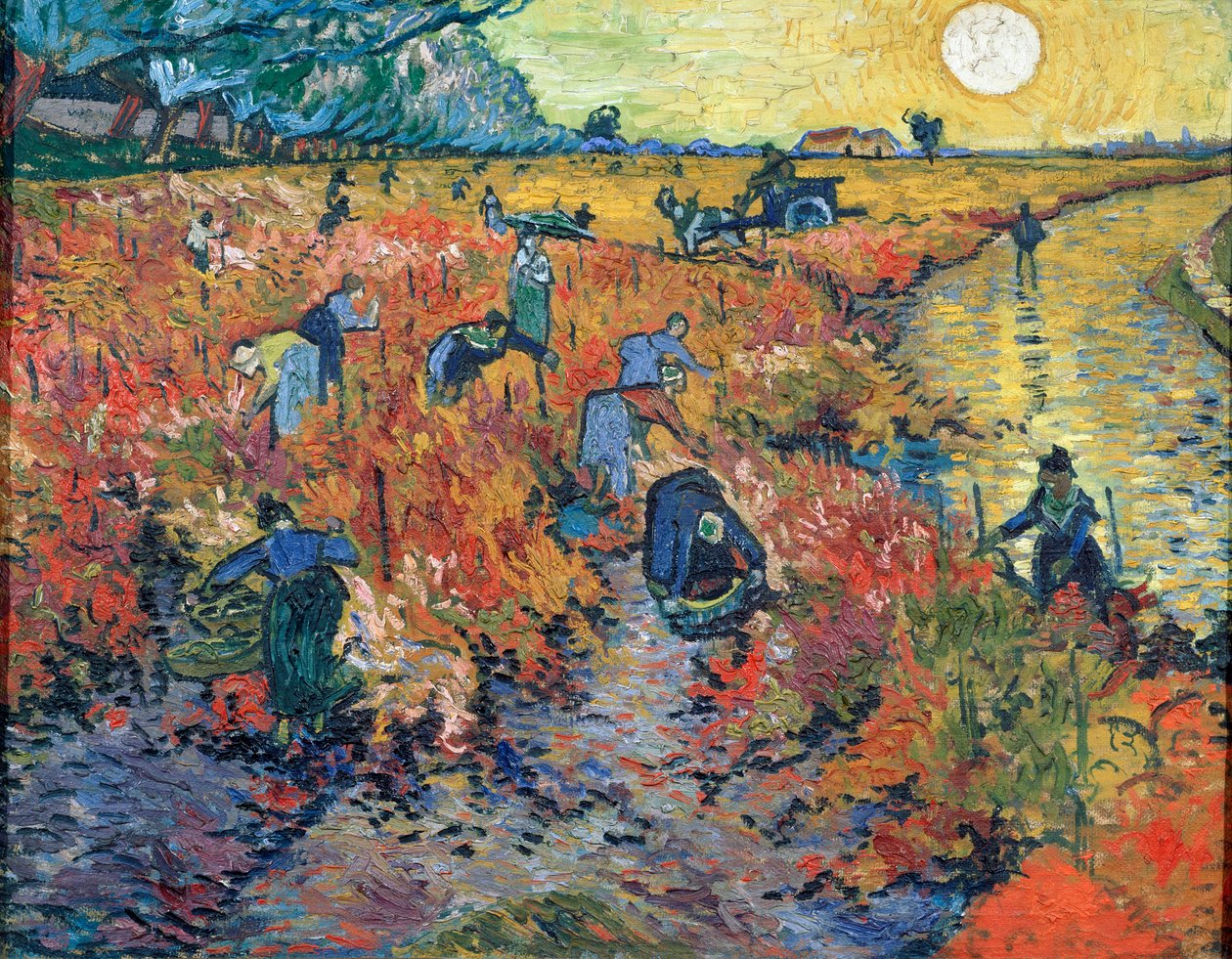 Les Vignobles Rouges à Arles, 1888 - Vincent van Gogh