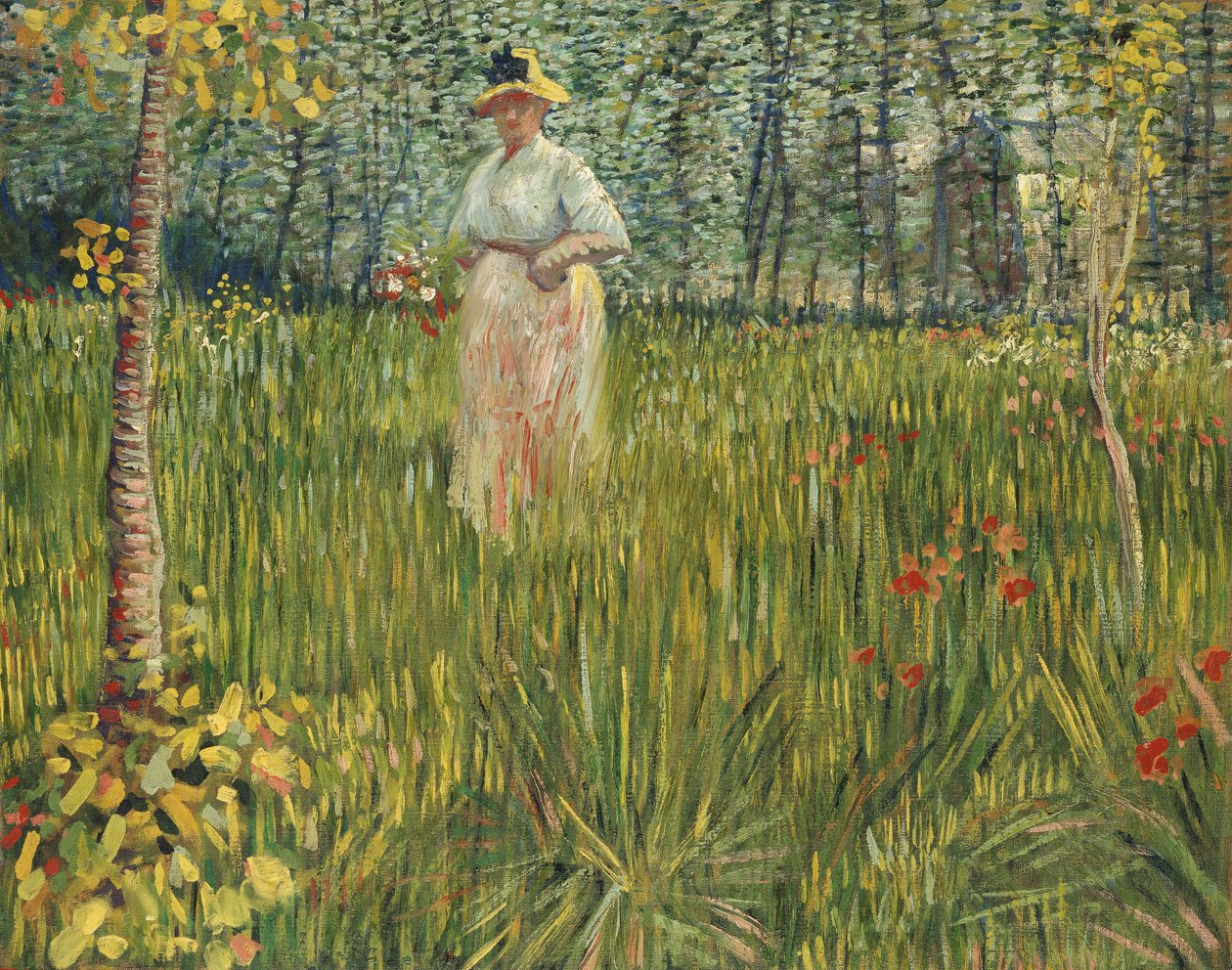 Femme dans un jardin, 1887 - Vincent van Gogh