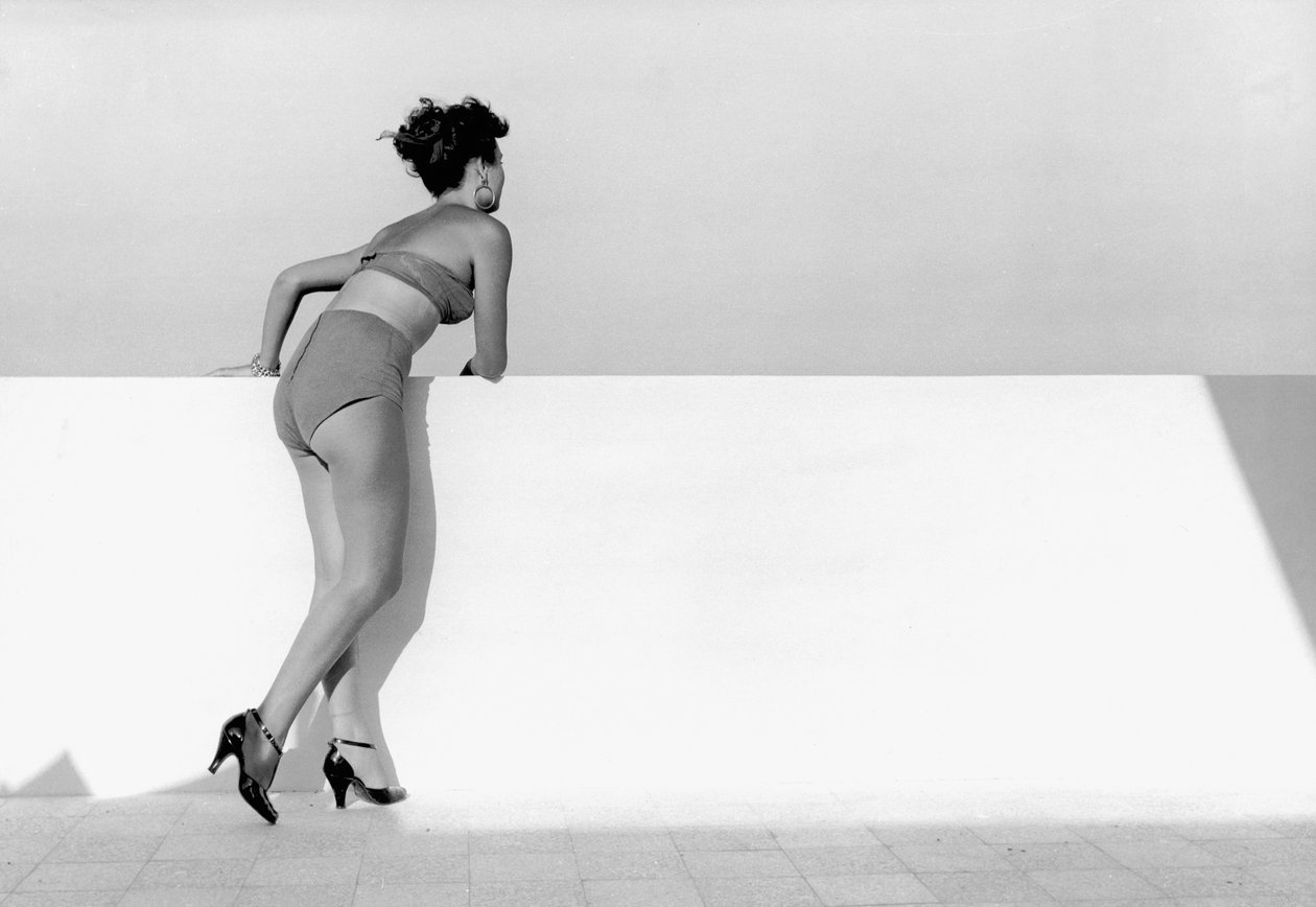 Baigneuse, Italie, vers 1955 (épreuve à la gélatine argentique) - Vincenzo Balocchi