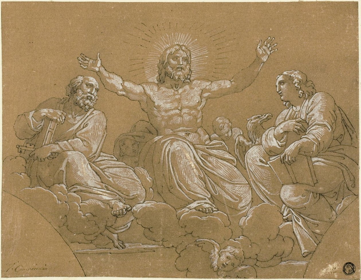 Christ en gloire avec des saints - Vincenzo Camuccini