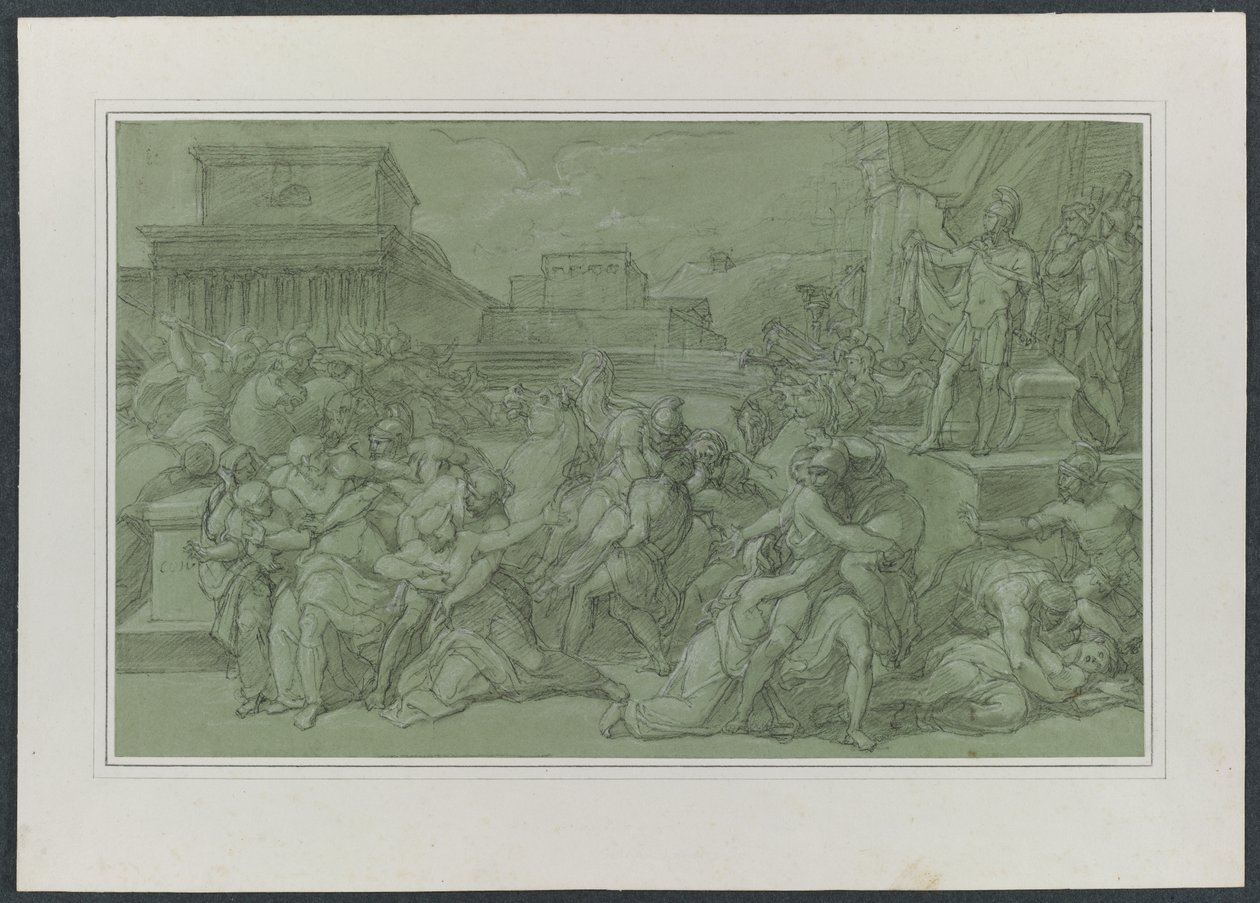 Enlèvement des Sabines, vers 1820 - Vincenzo Camuccini
