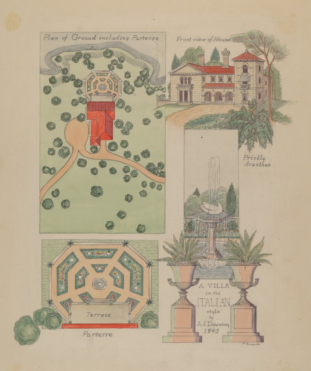 Conception de villa italienne - Virginia Richards