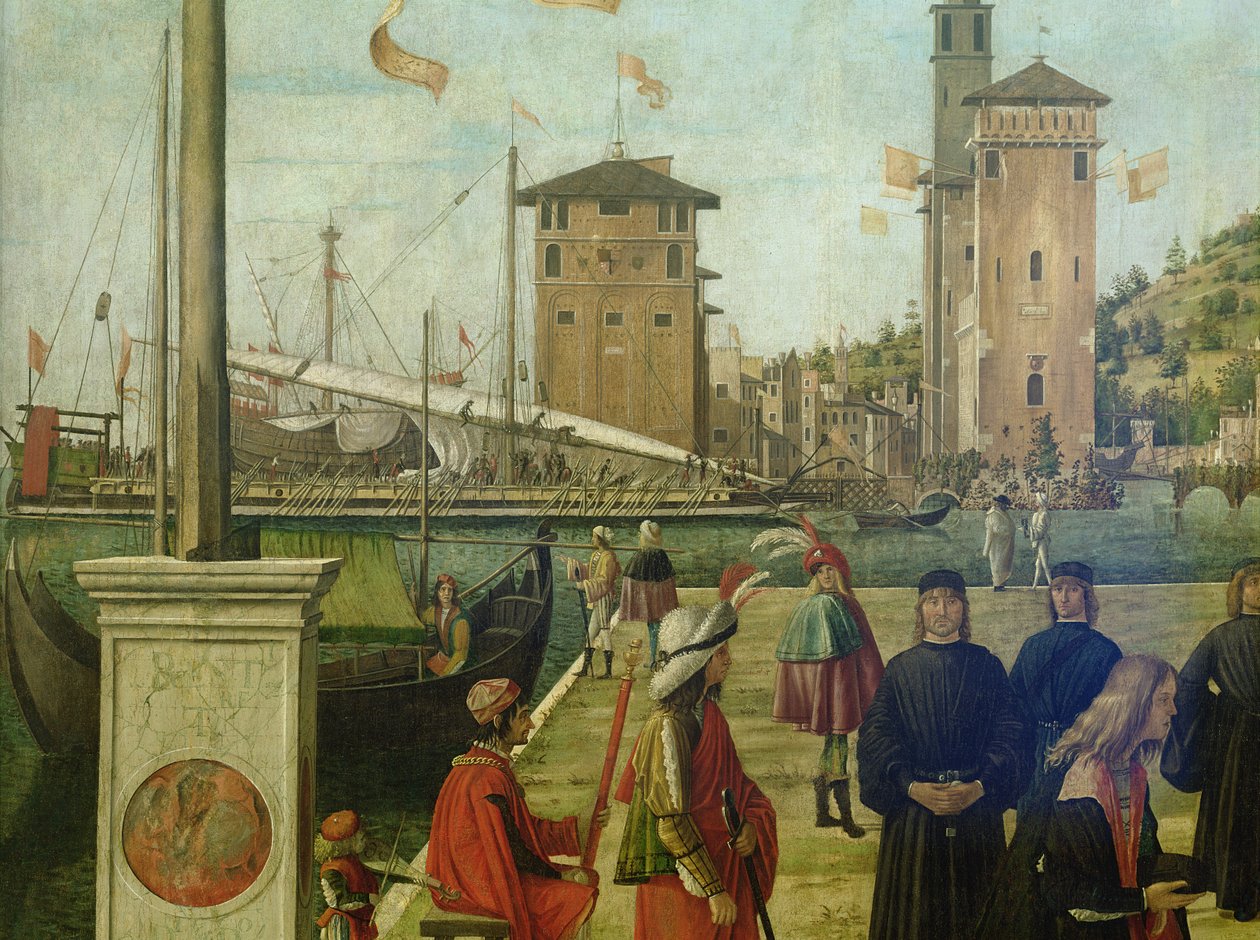 Le Retour des ambassadeurs, du Cycle de Sainte Ursule (détail) - Vittore Carpaccio