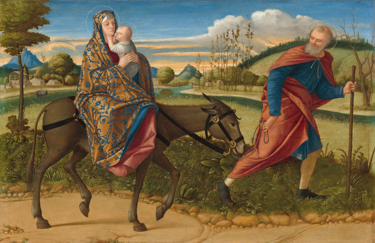La fuite en Égypte, vers 1515 - Vittore Carpaccio