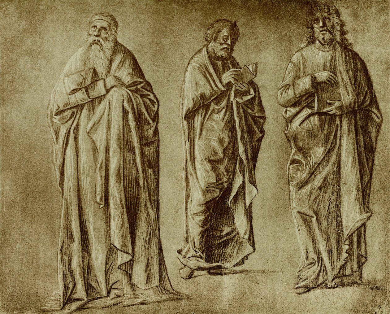 Trois études de figures pour des saints - Vittore Carpaccio