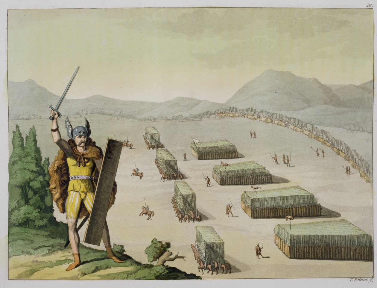 Celtes ou Gaulois anciens en bataille, c.1800-18 - Vittorio Raineri
