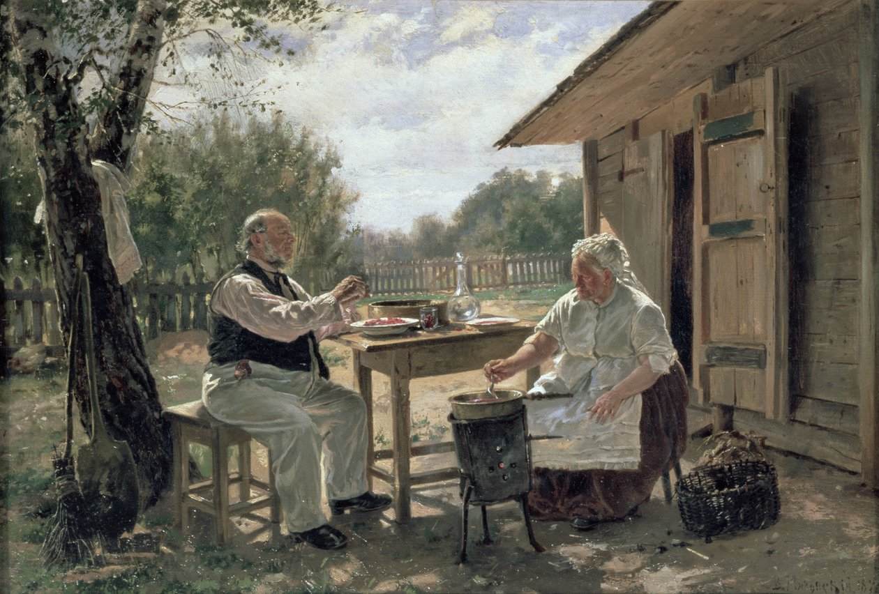 Faire de la confiture, 1876 - Vladimir Egorovic Makovsky