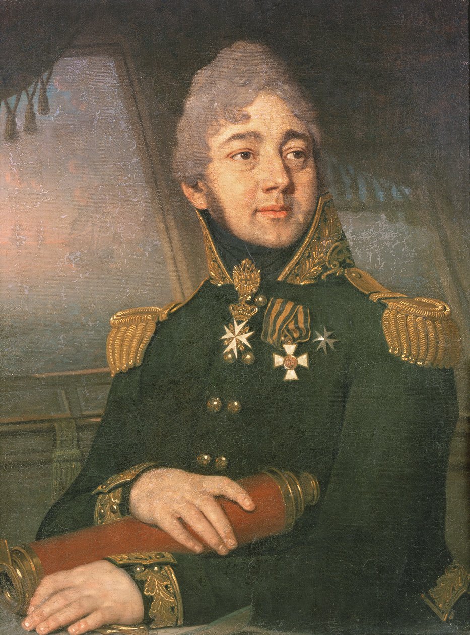 Portrait du poète russe Evgeny Boratynsky (1800-44), années 1820 - Vladimir Lukich Borovikovsky