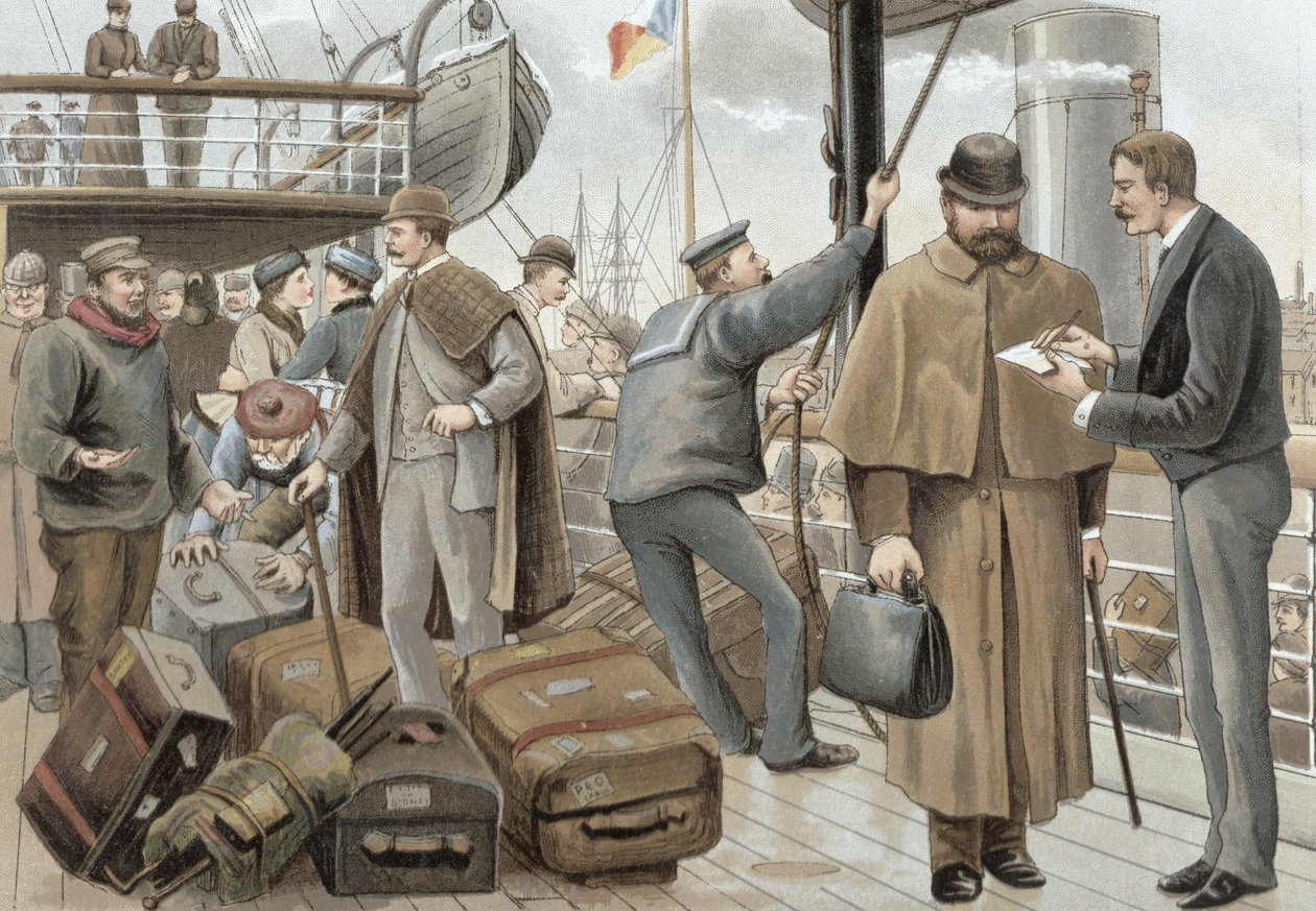 Embarquement à Tilbury, de 
