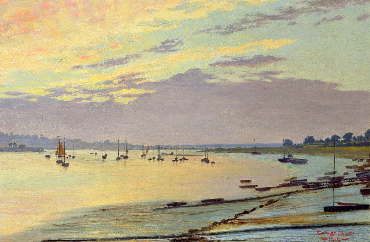 Marée basse, 1919 - W. Savage Cooper