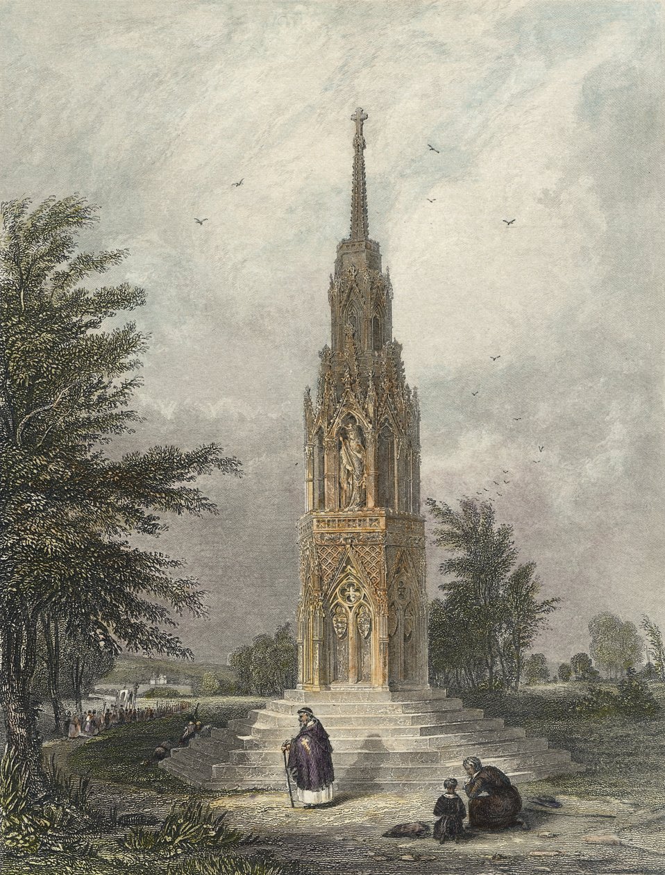 Waltham Cross, c.1820 - W.B Clarke