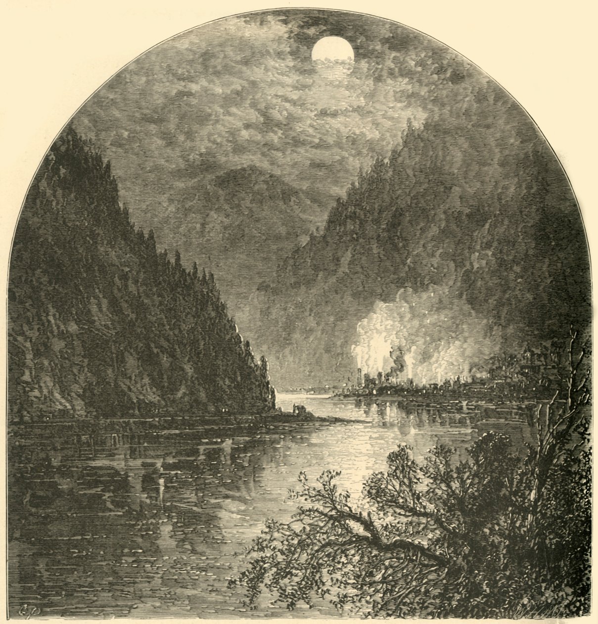 Duncannon, embouchure de la Juniata - W.H. Morse