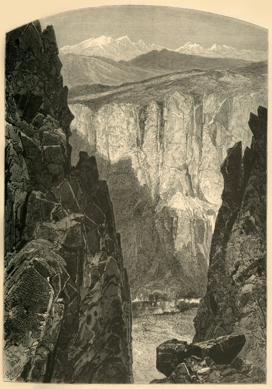 Palisade Canyon, 1874 - W.H. Morse