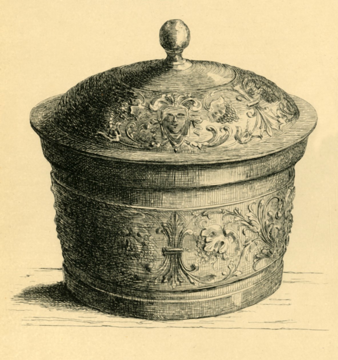 Boîte en métal avec couvercle - W. E. Mackaness