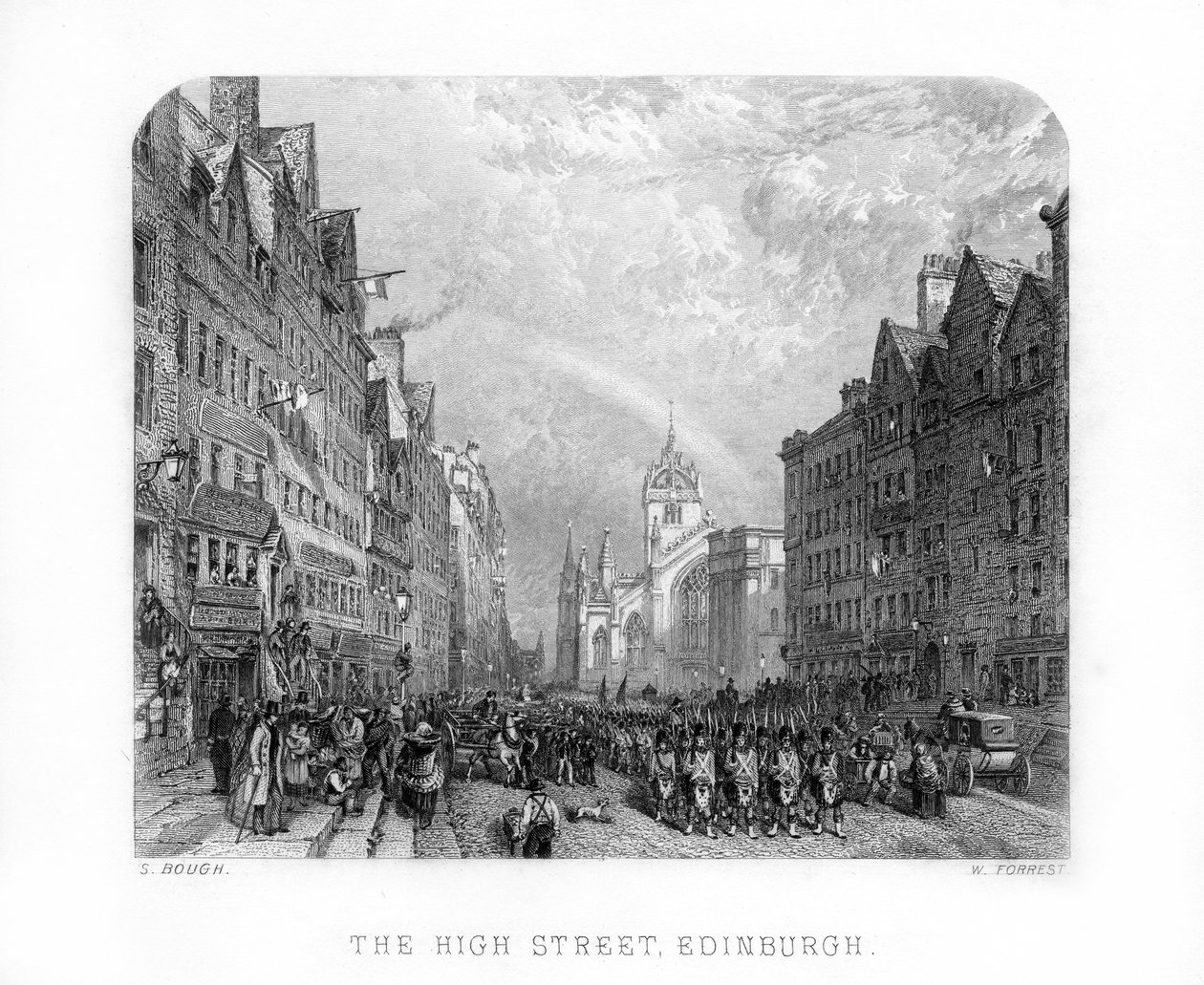 La Grande Rue, Édimbourg, 1870 - W. Forrest