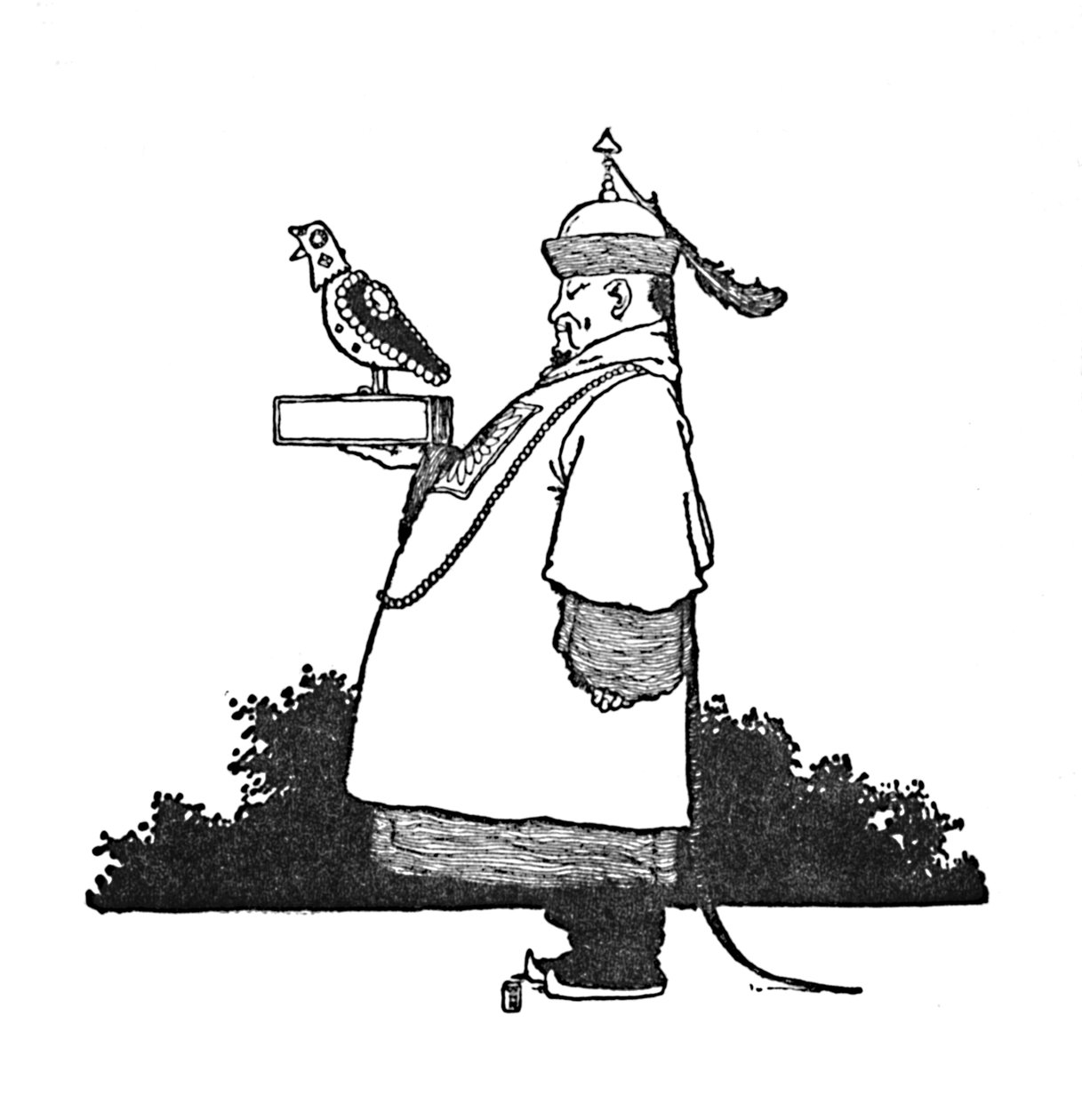 Le Principal Apporteur de Rossignols Impériaux, vers 1930 - William Heath Robinson