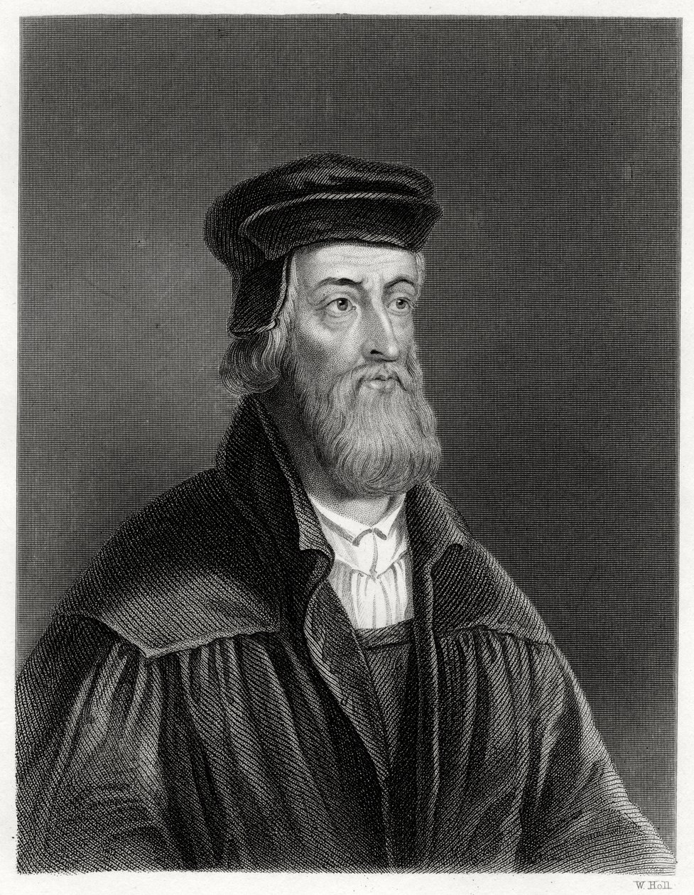 John Wycliffe, théologien anglais - W. Holl