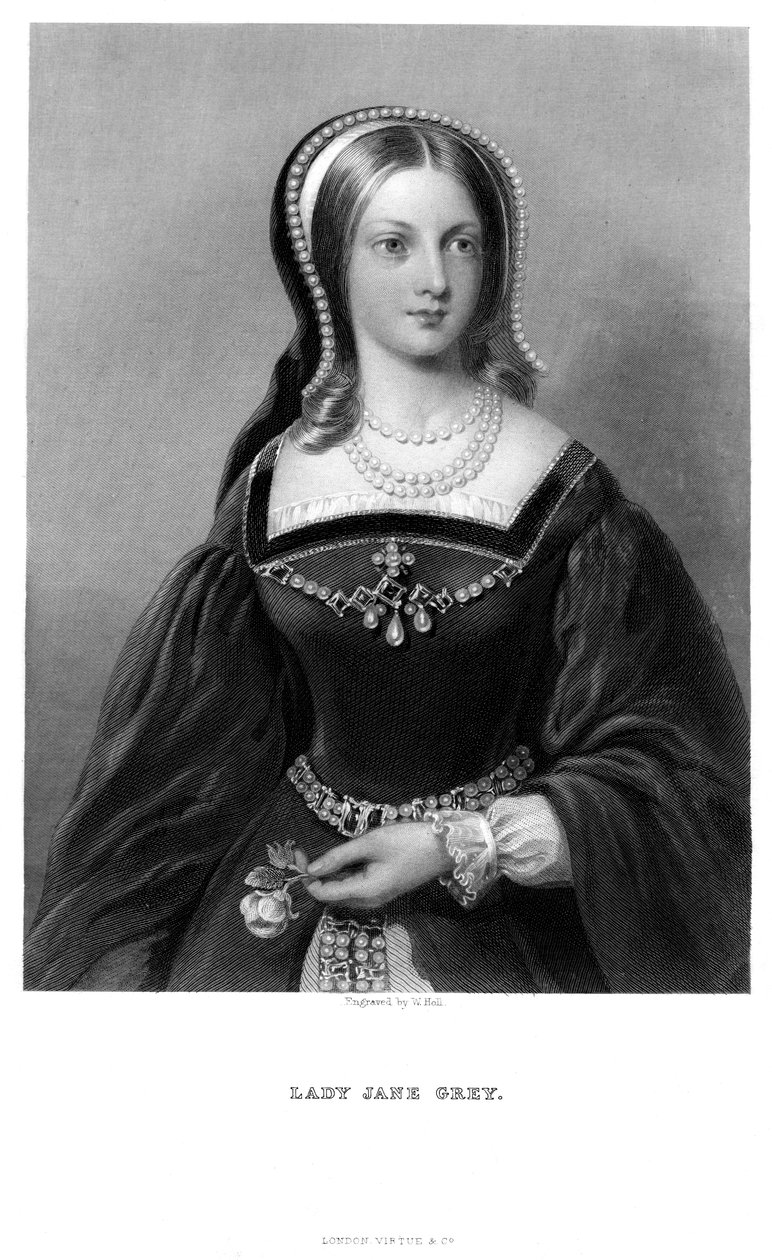 Lady Jane Grey 1537-1554, 19ème siècle - W. Holl