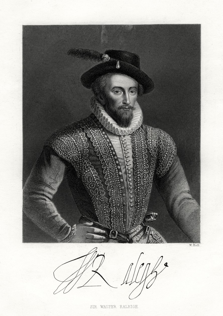 Sir Walter Raleigh, XIXe siècle - W. Holl