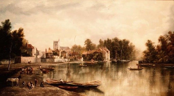 Vue de Twickenham, une paire - W. Howard