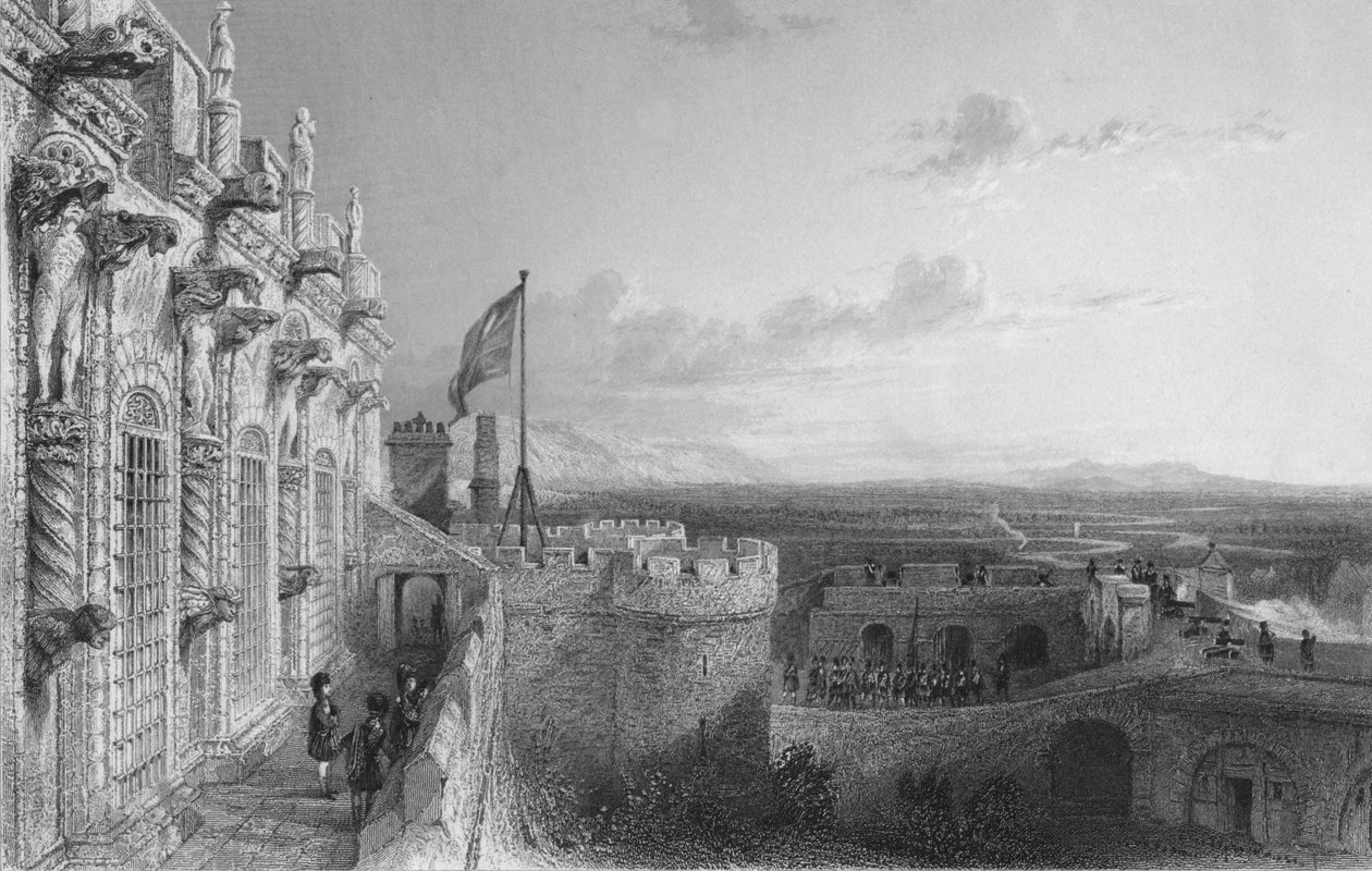 Château de Stirling, 19e siècle - W. Wallis