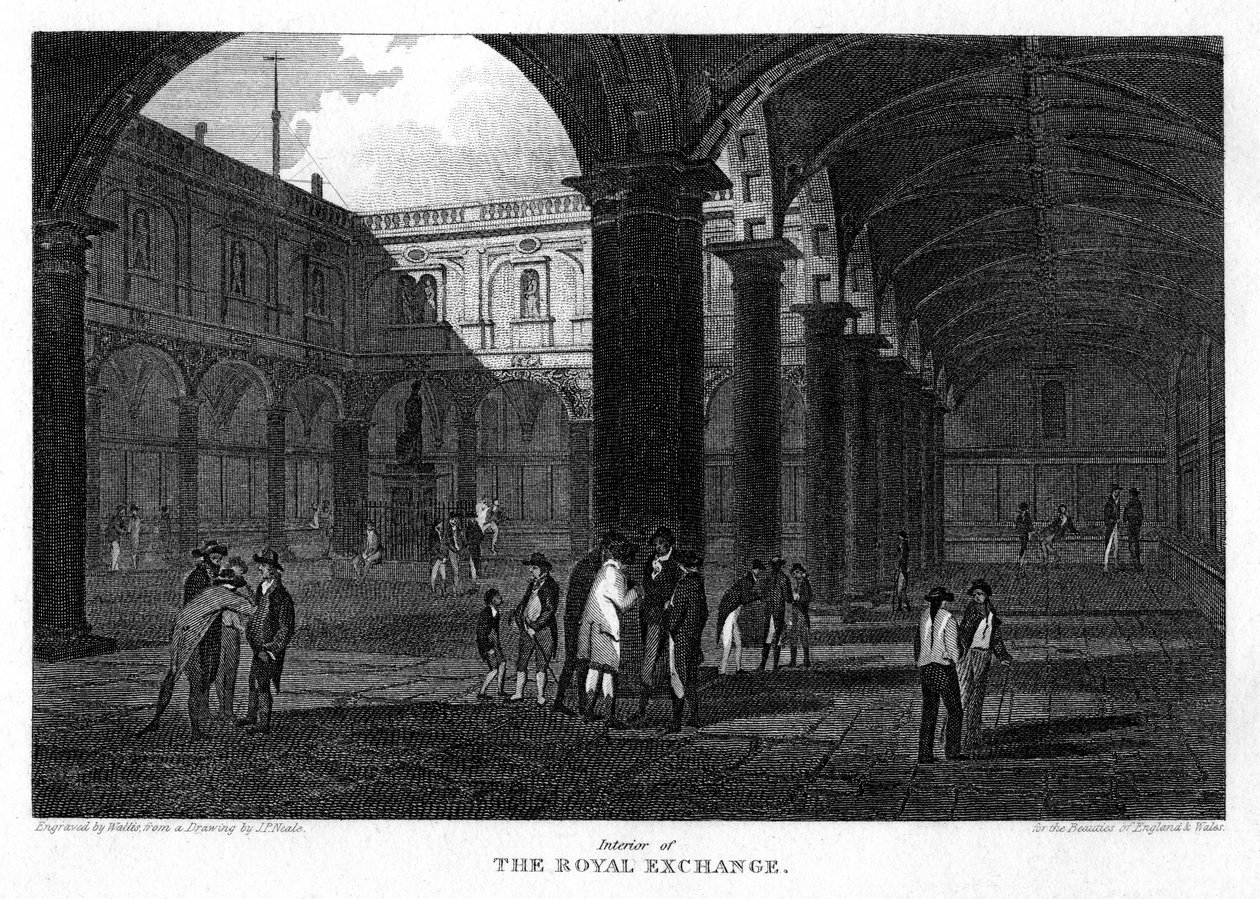 La Bourse royale, Londres, 1816 - W. Wallis