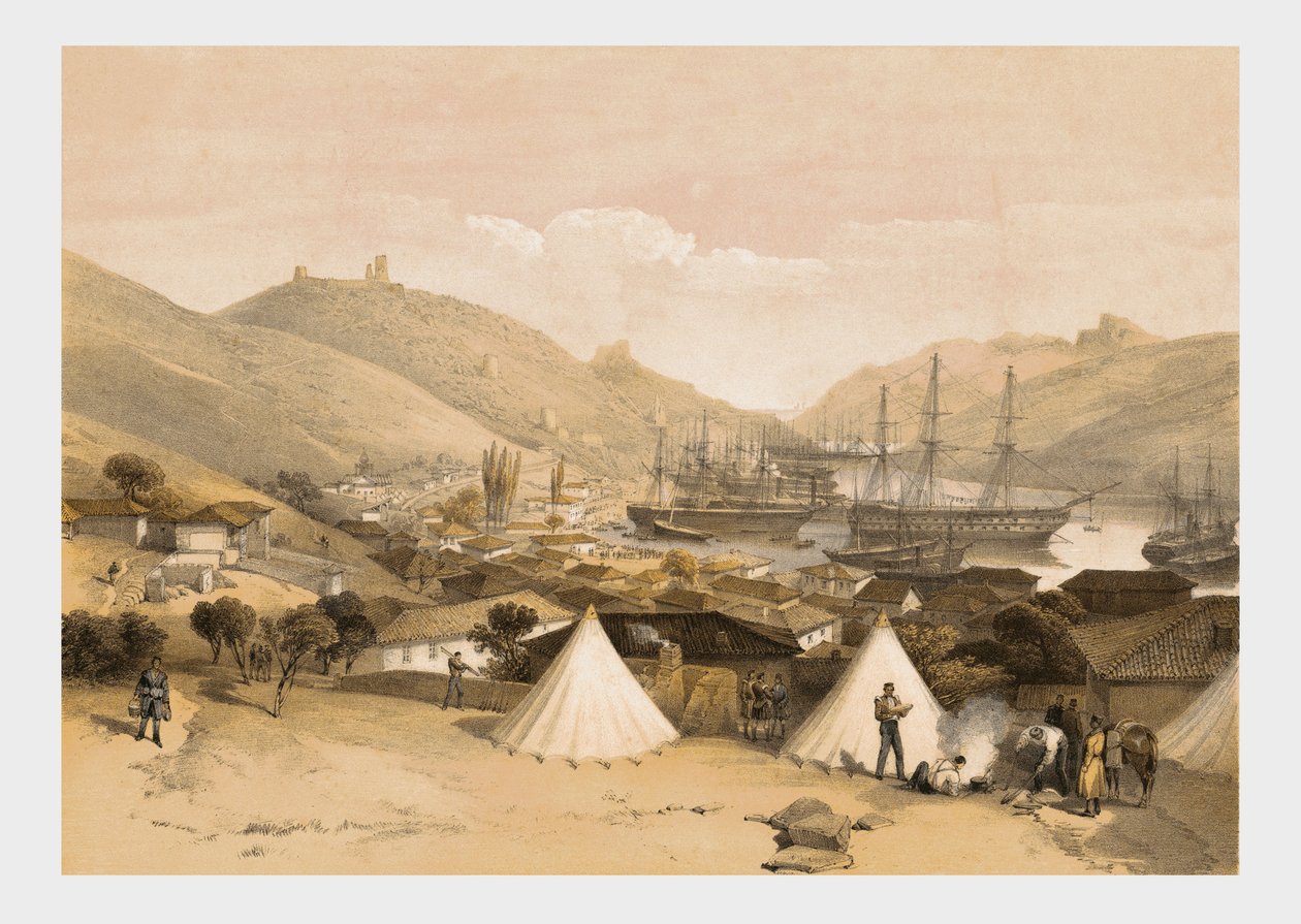 Balaklava, vue vers la mer - W Walton
