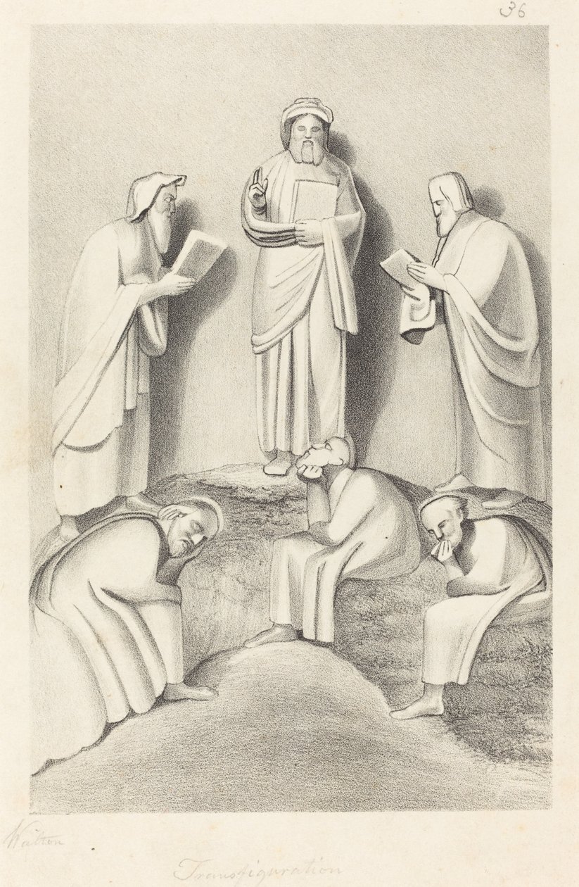 La Transfiguration - W. Walton after John Flaxman