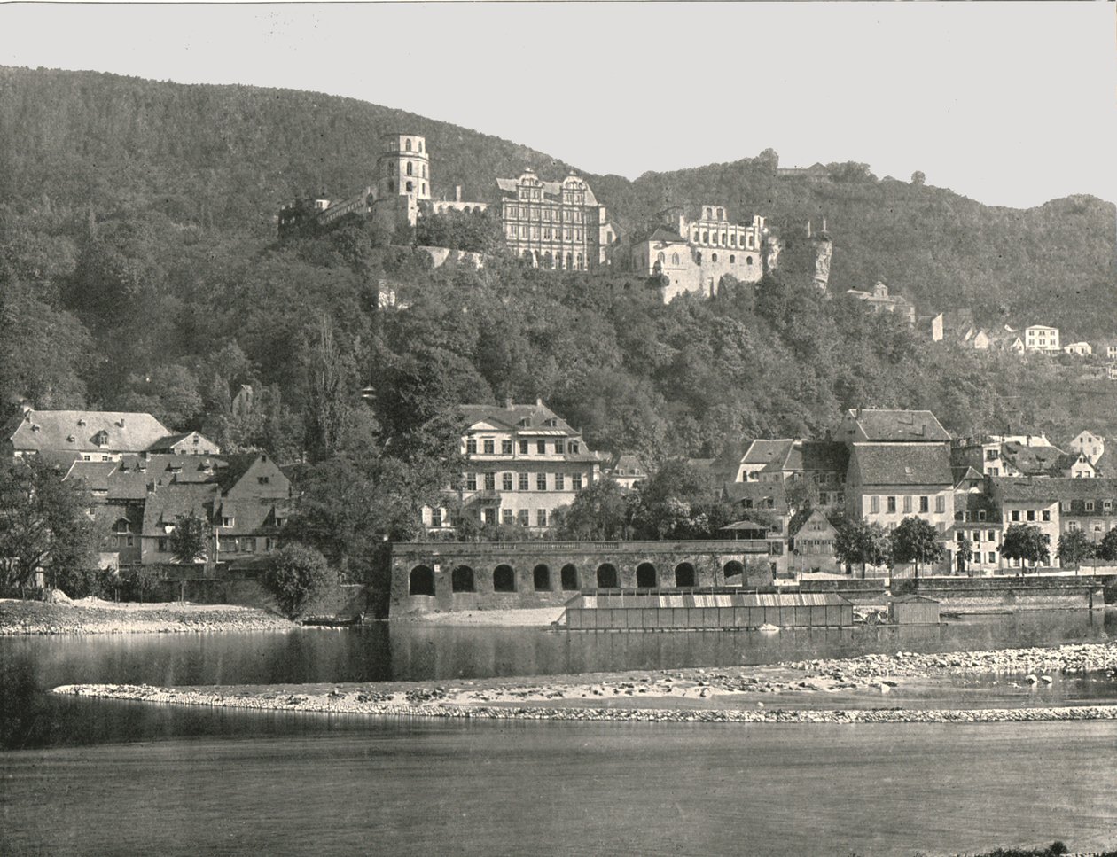 Le château, Heidelberg, Allemagne, 1895 - W and S Ltd