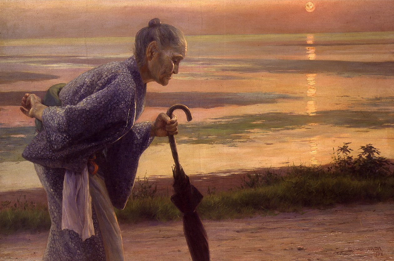 Vieille femme, par Wada Eisaku - Wada Eisaku