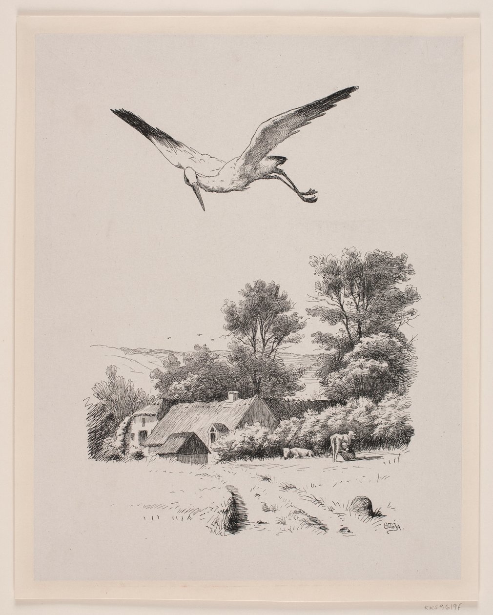 Illustration de Christian Winther, "Chresten et Lene" - Waldemar Bøhme