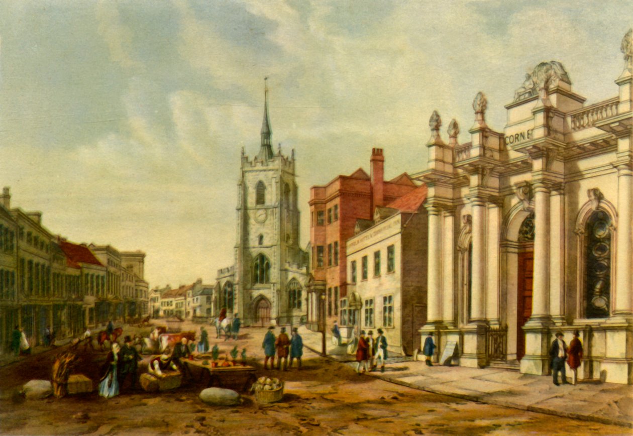 Halle du marché, Sudbury, vers 1850, 1943 - Walker