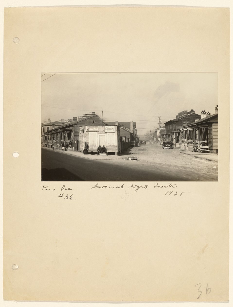 Quartier noir de Savannah - Walker Evans