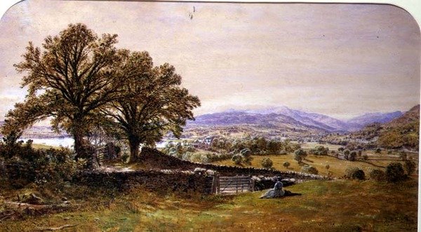 Dame dans un paysage, Ambleside - Waller Hugh Paton