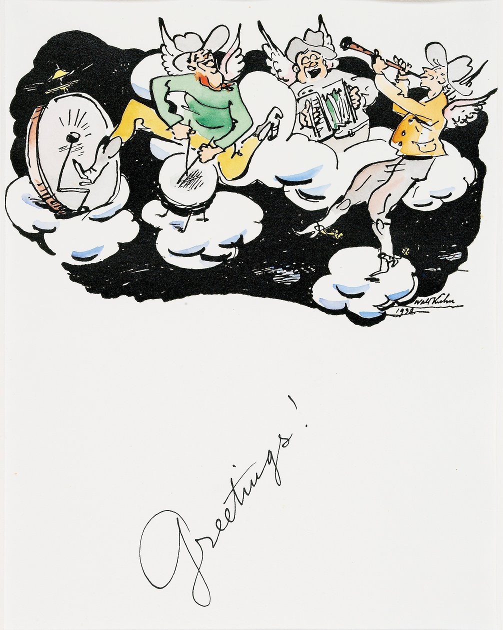 Carte de vœux de Noël - Walt Kuhn