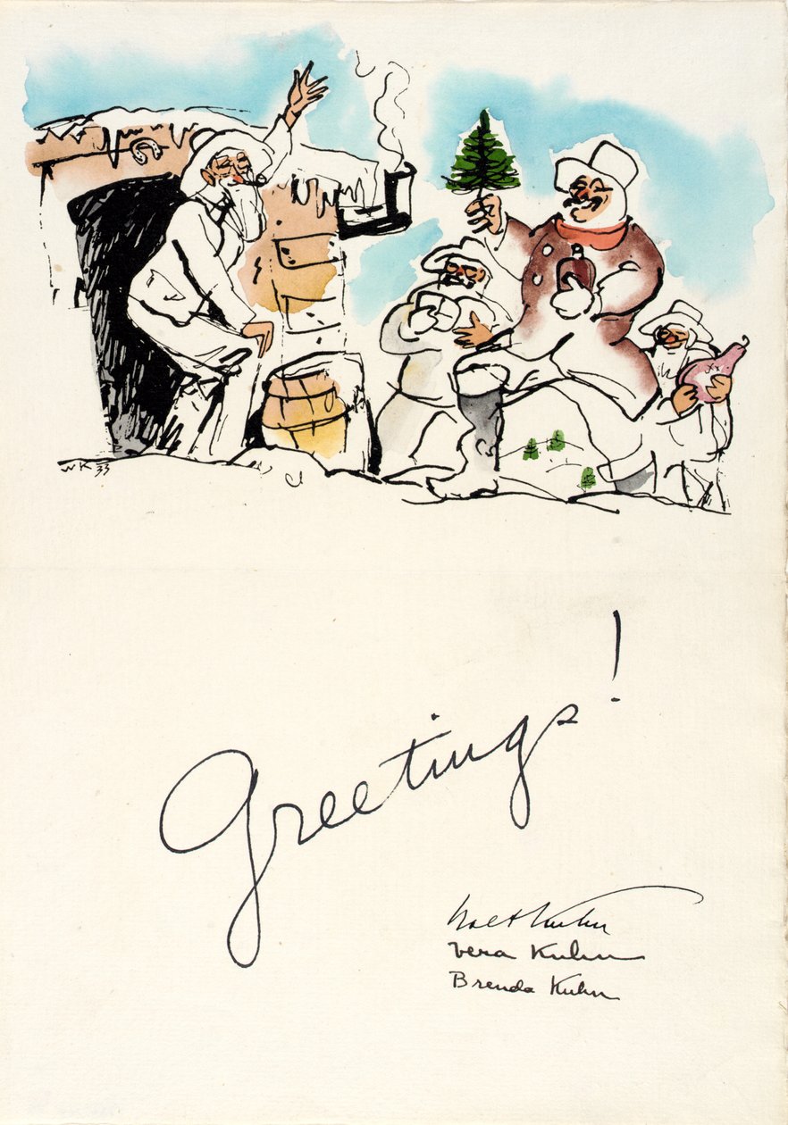 Vœux de Noël 1933 - Walt Kuhn