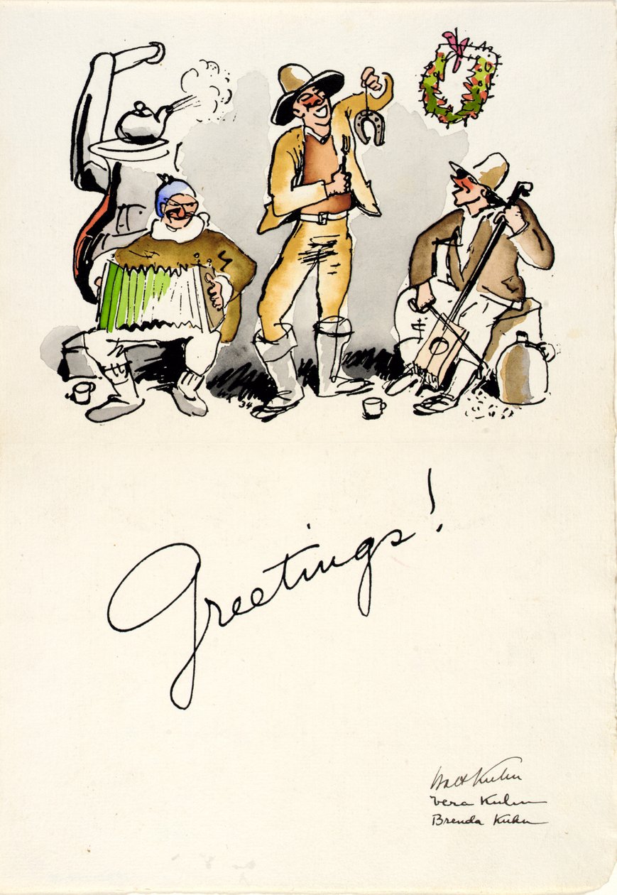 Vœux de Noël 1934 - Walt Kuhn