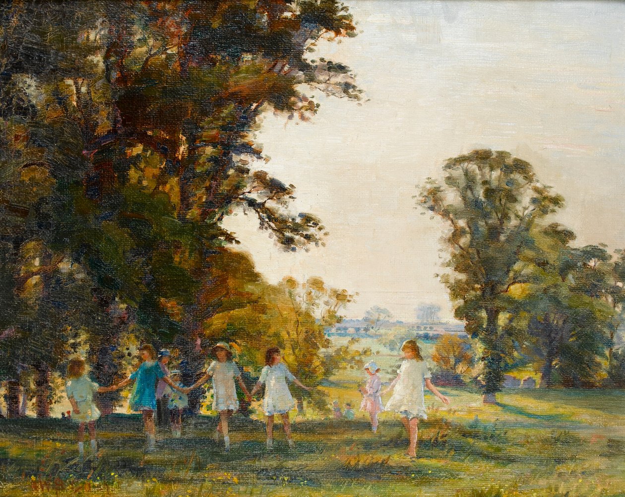 Enfants jouant - Walter Bonner Gash