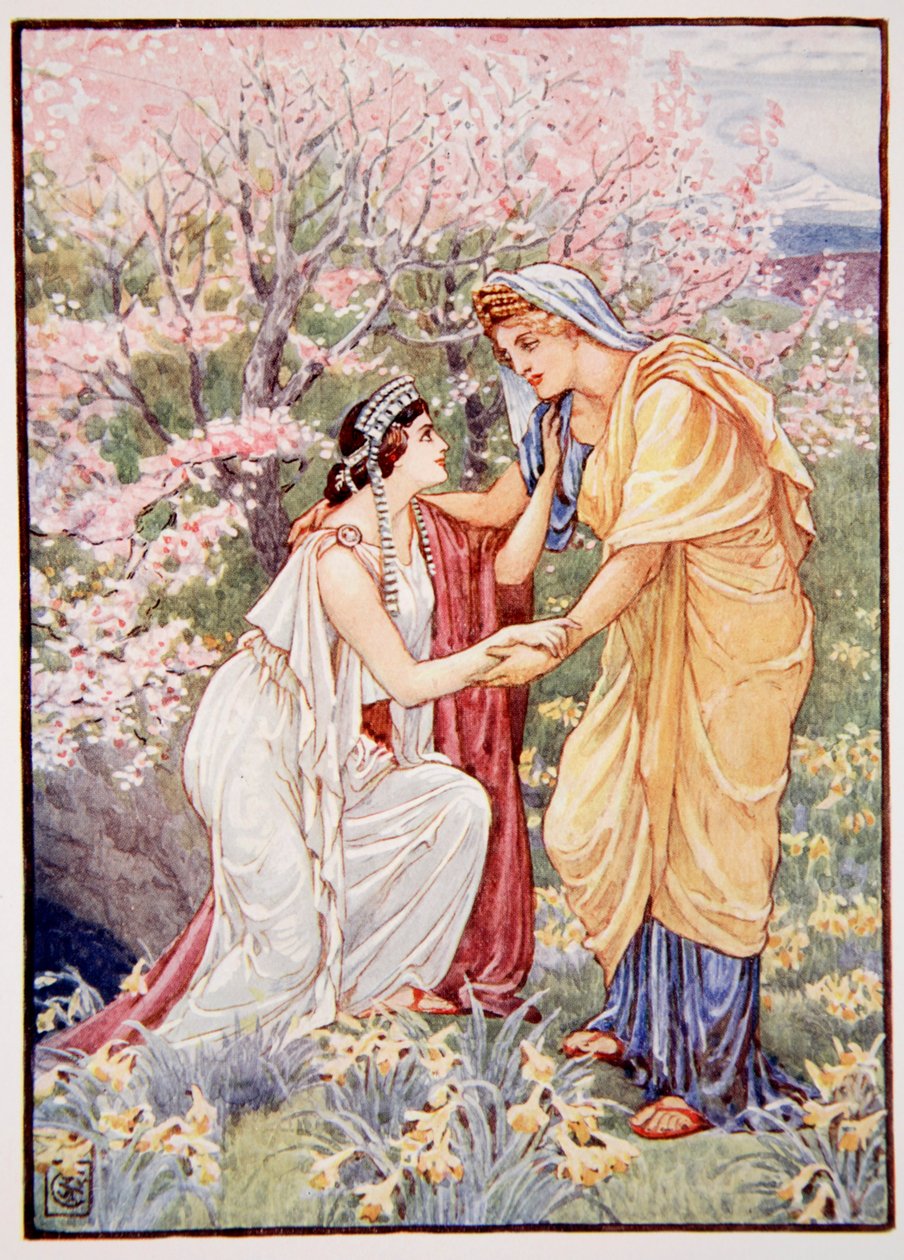 Déméter se réjouit, car sa fille était à ses côtés, illustration de L