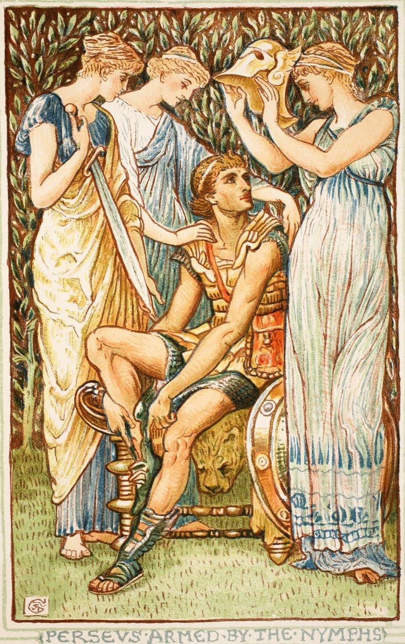 Persée armé par les Nymphes, illustration de 