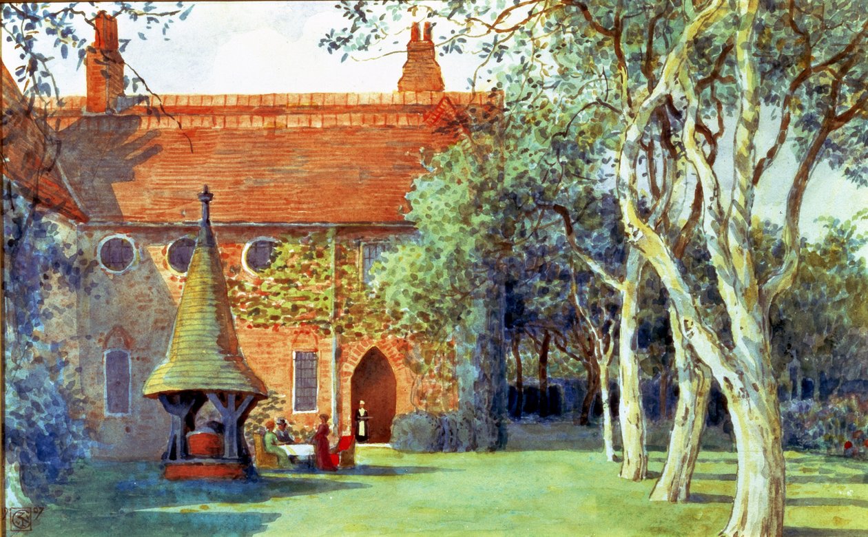 Thé à la Maison Rouge, 1907 - Walter Crane