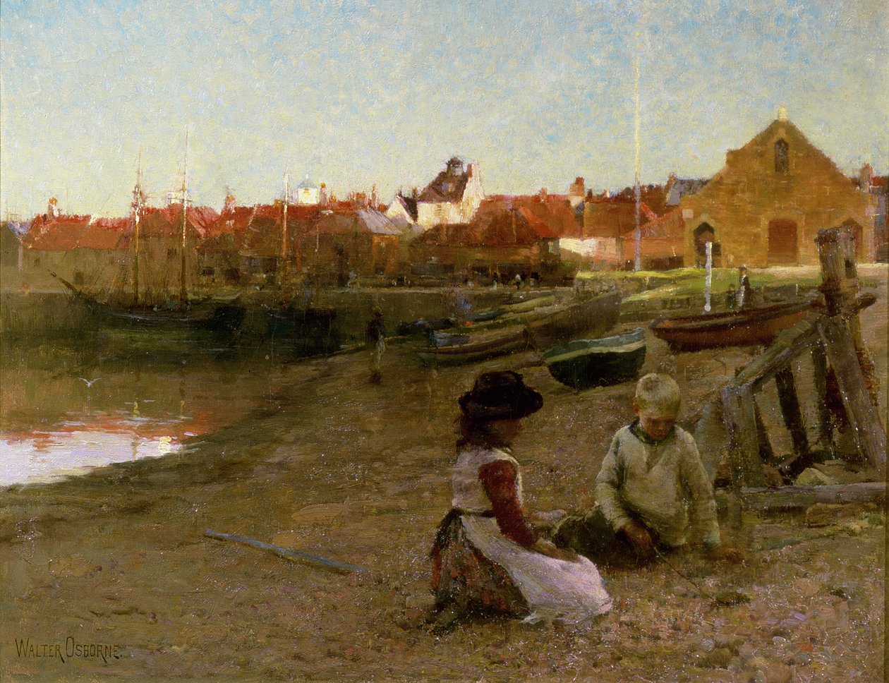 Jouer sur les Galets, 1885 - Walter Frederick Osborne