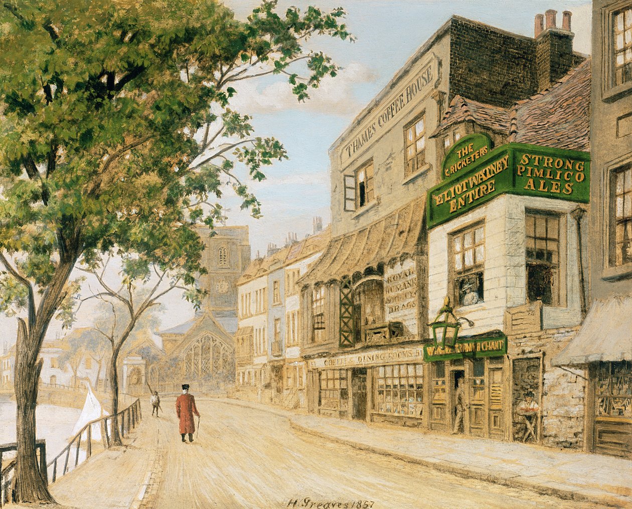 Cheyne Walk, Chelsea, 1857 - Walter Greaves